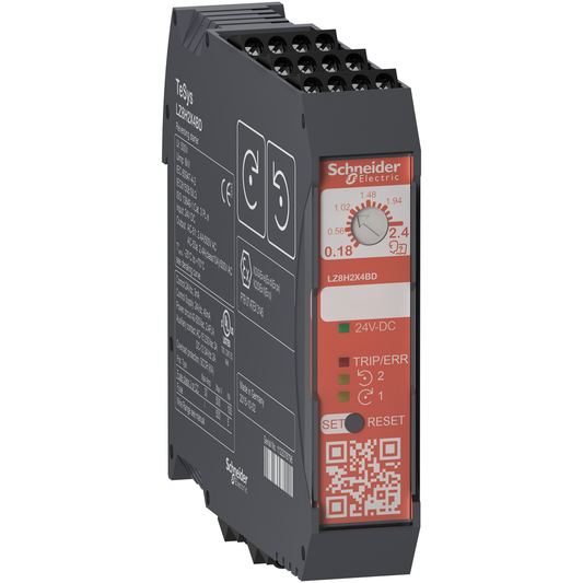 LZ8H2X4BD - Arrancador ultracompacto inversor, TeSys Hybrid, Safe Torque Off, 3P, 500 V CA, 0,75 kW a 400 V, 24 V CC