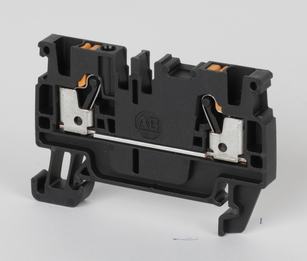 1492-P2-BL - Bloques de terminales a presión 1492-P, 1,5 mm² (AWG 26 - AWG 14), 13 A, paso, un solo nivel, 1 punto en cada lado por circuito