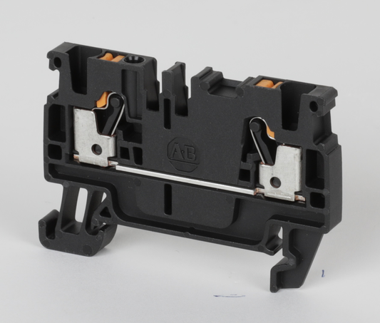 1492-P2-BL - Bloques de terminales a presión 1492-P, 1,5 mm² (AWG 26 - AWG 14), 13 A, paso, un solo nivel, 1 punto en cada lado por circuito