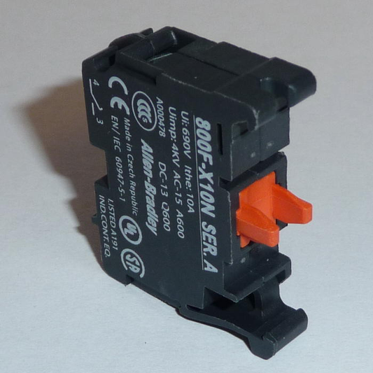 800F-X10N - Bloque de contacto de tornillo sin pestillo de 22,5 mm PB, 1 NOLM