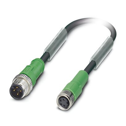 SAC-4P-M12MS/ 1,0-PUR/M 8FS - Cable sensor/actuador