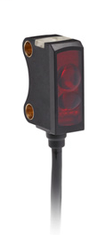 42KD-B2LAT1-A2 - Background Suppression, Visible red, Adjustable Sensing Range, 5...70 mm (0.2...2.75 in.), 10 ... 30V DC, Teachable light or dark operate, auto PNP or NPN, 2 Meter cable with flying leads