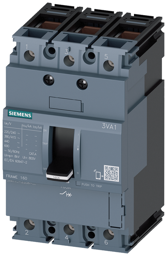 3VA1120-5ED36-0AA0 - CAJA DE CONTROL REMOTO FTFM BRKR 3VA11 3P 20A 55KA