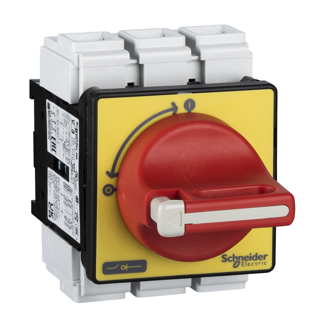 VCF3 - Interruptor seccionador, TeSys Control, para encendido/parada de emergencia, 63 A, fijación con 4 tornillos, para montaje en puerta