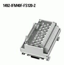 1492-IFM40F-FS120-2 - 40-Point Isolated Fusible Digital IFM, 5 x 20mm Fuse Clips, 120V AC/DC Blown Fuse Indicators, Extra Terminals for Outputs, , , Digital Interface Module