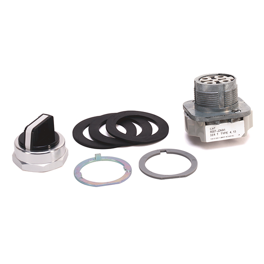 800T-J2KC1C - 800T 3 Position, Knob/Wing Lever,, White, Std. Knob Maint., Cam and Contact Blocks, 3 Position