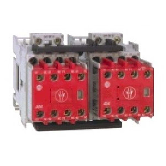104S-C09D210C - Contactores de inversión de seguridad 104S-C, 9 A, lado de línea, 110 V 50 Hz / 120 V 60 Hz, 1 NA 5 NC