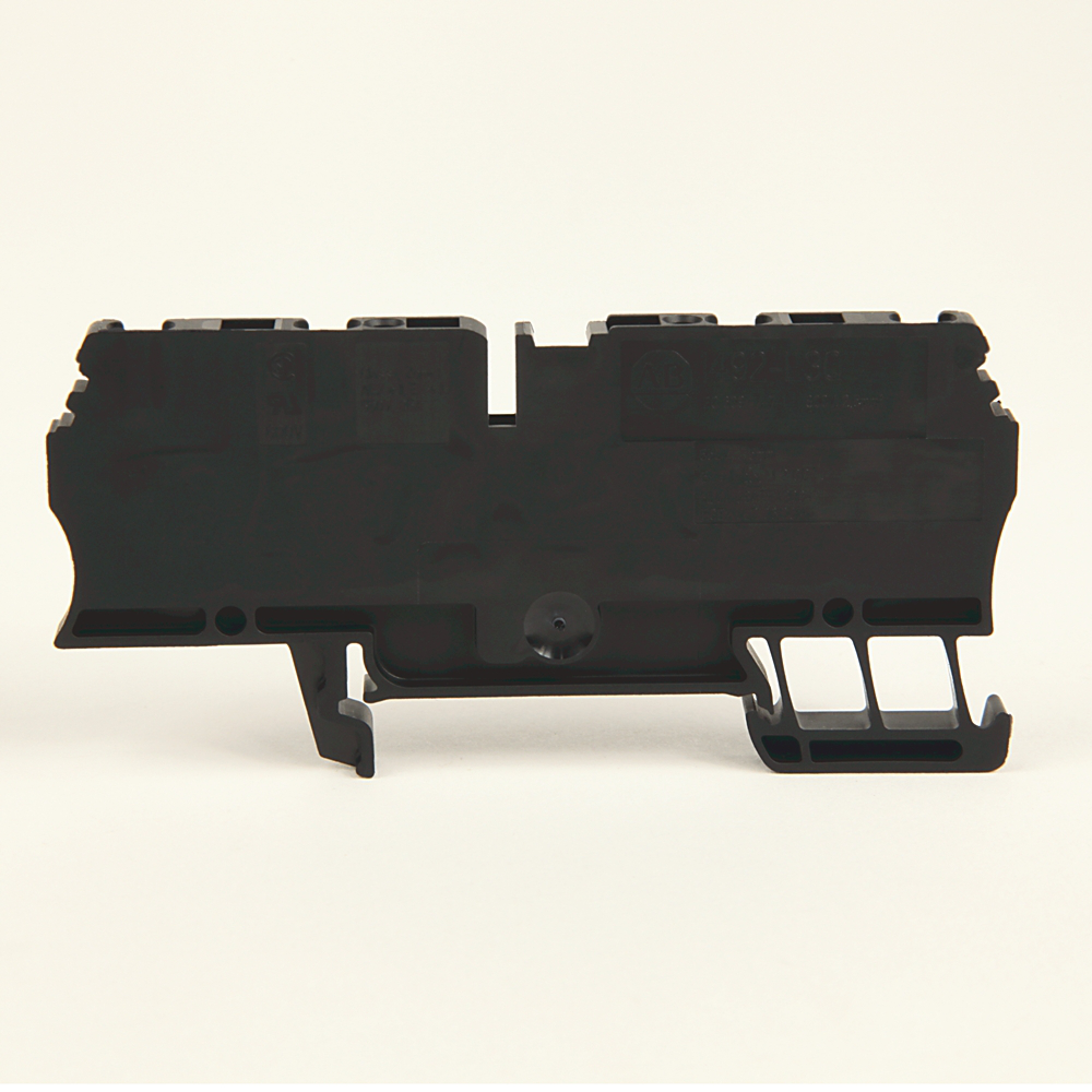 1492-L3Q-BR - Bloque de terminales con abrazadera de resorte, bloque de paso de un circuito, 2,5 mm² (calibre 30 AWG - calibre 12 AWG), 2 puntos de conexión en cada lado, marrón