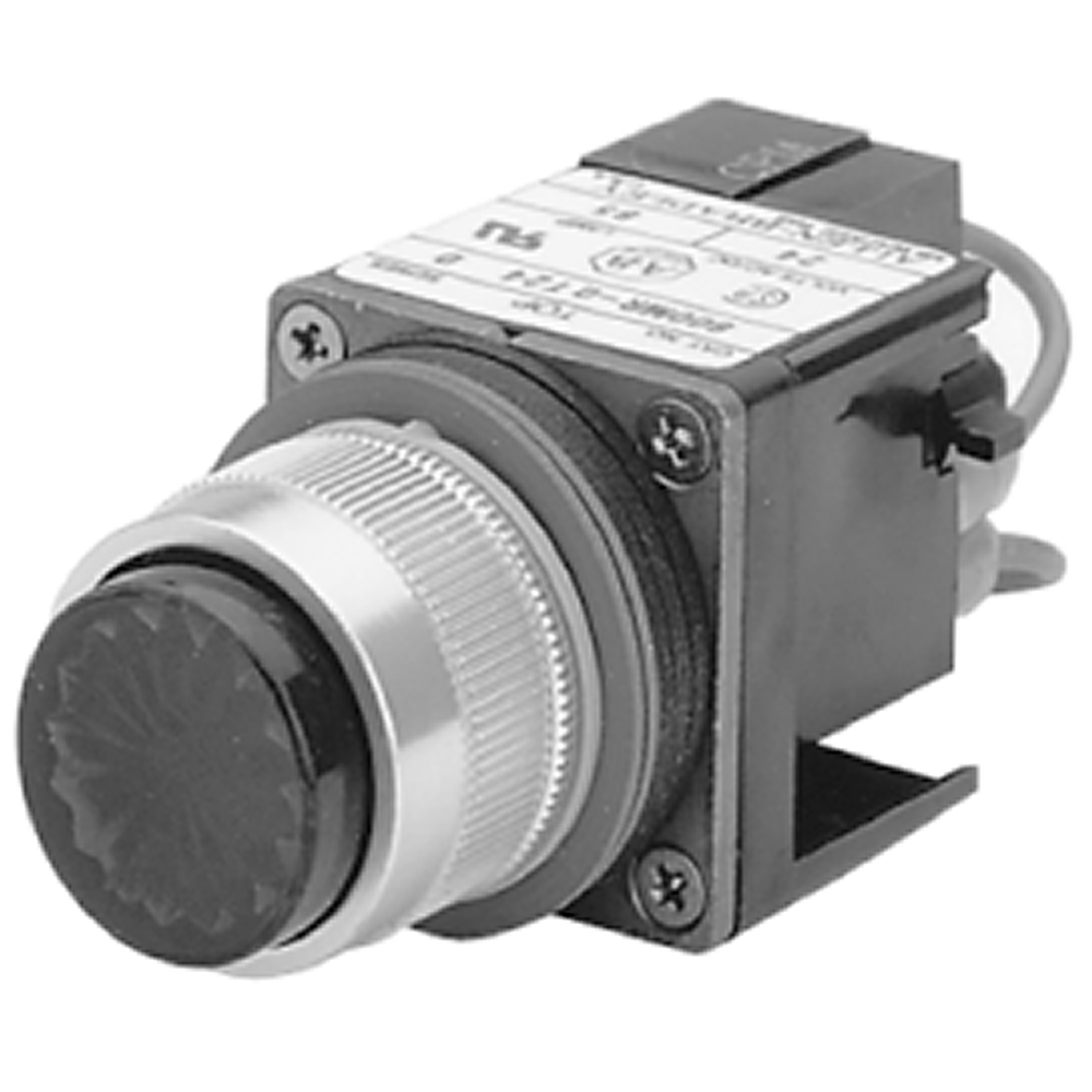 800MR-QTL10R - Pilotos 800MR, tensión plena, pulsar para probar, 120 V CA, rojo, terminales de seguridad