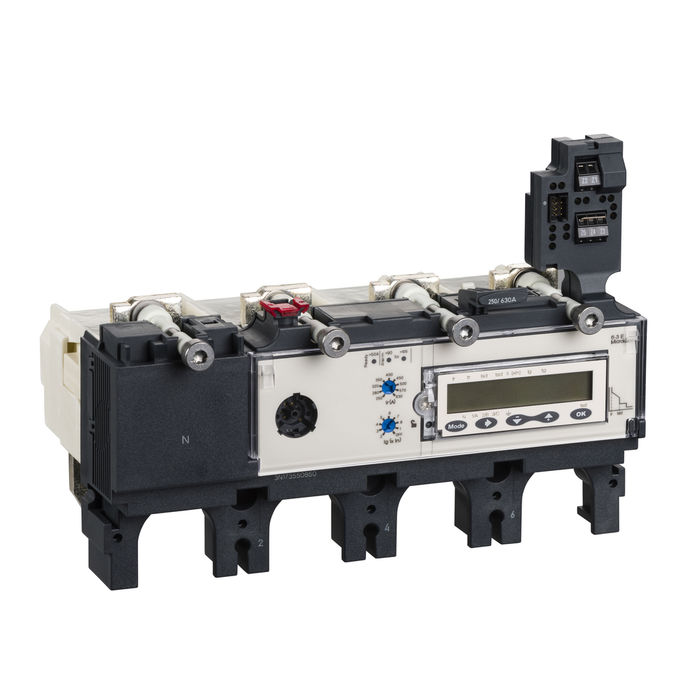 LV432111 - trip unit MicroLogic 6.3 E for ComPact NSX 630 circuit breakers, electronic, rating 630A, 4 poles 4d