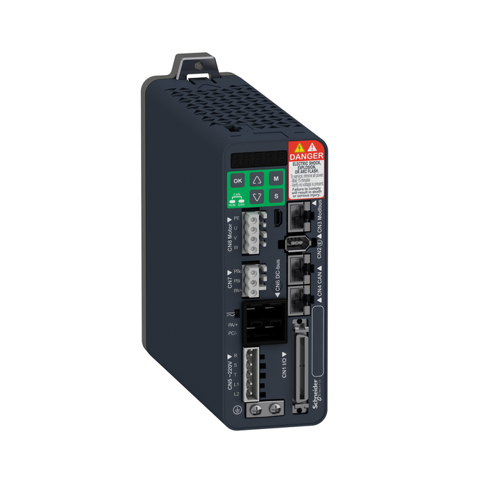 LXM28SU10M3X - motion servo drive, Lexium 28, sercos, single and three phase, 200 to 240V, 1kW