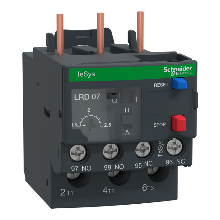 LRD076 - TeSys Deca thermal overload relays - 1.6...2.5 A - class 10A