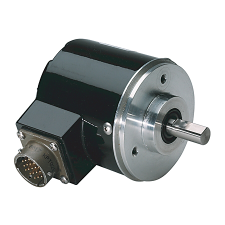 845G-F3G5HC1024R - Codificador absoluto óptico, NEMA tipo 4/tipo 13, una sola vuelta, tamaño 25, salida de código Gray, 10 bits/0-1023 conteos por revolución