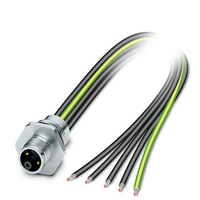 1239549 - SACC-E-M12MSK4PE-M16XL/0,2-1,5X - Conector de dispositivo de montaje frontal