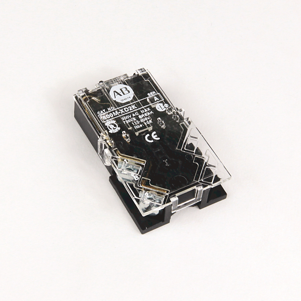 800M-XD2K - 800MR ACCESSORIES, 800M Contact Blocks, Standard, Large Screw with Pressure Plates, 1 N.C.