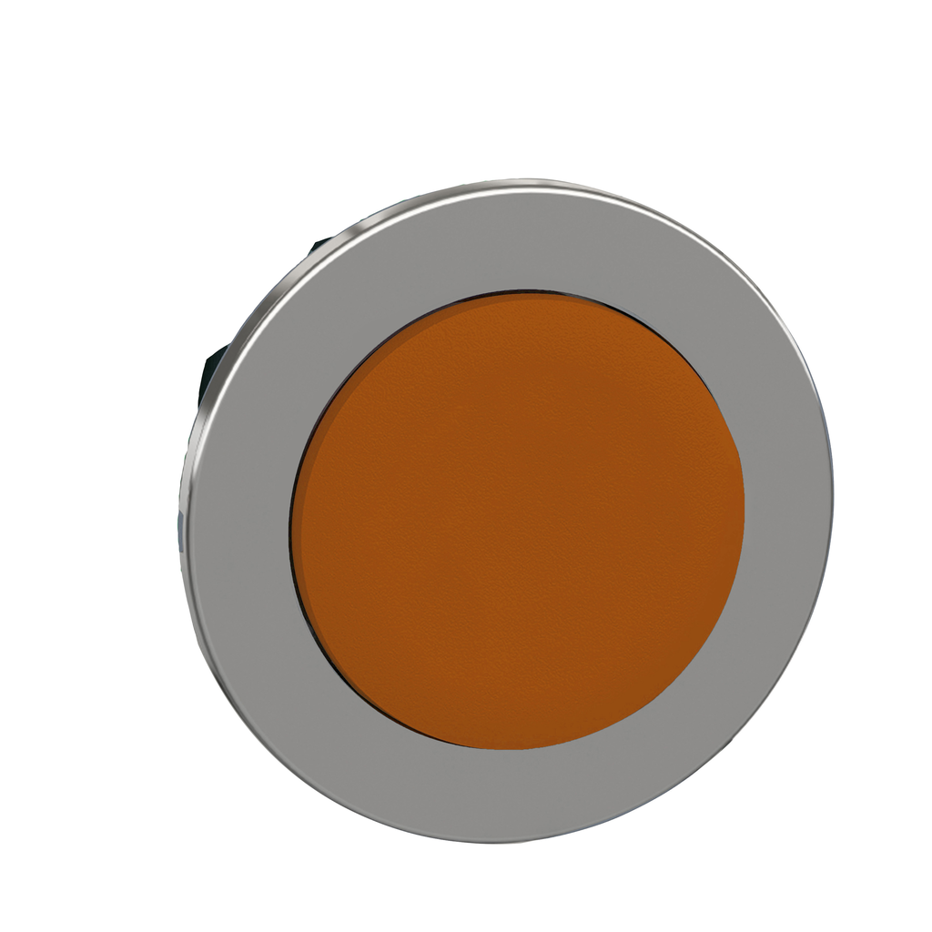 ZB4FH5 - Cabezal para pulsador no iluminado, Harmony XB4, pulsador saliente amarillo de montaje empotrado