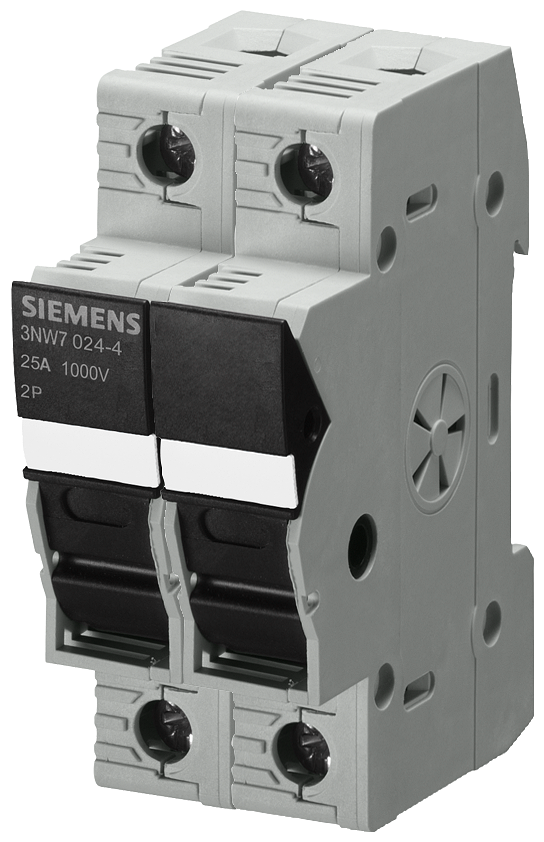 3NW7023-4 - Fuseeholder_10X38_1000V 25A 2p
