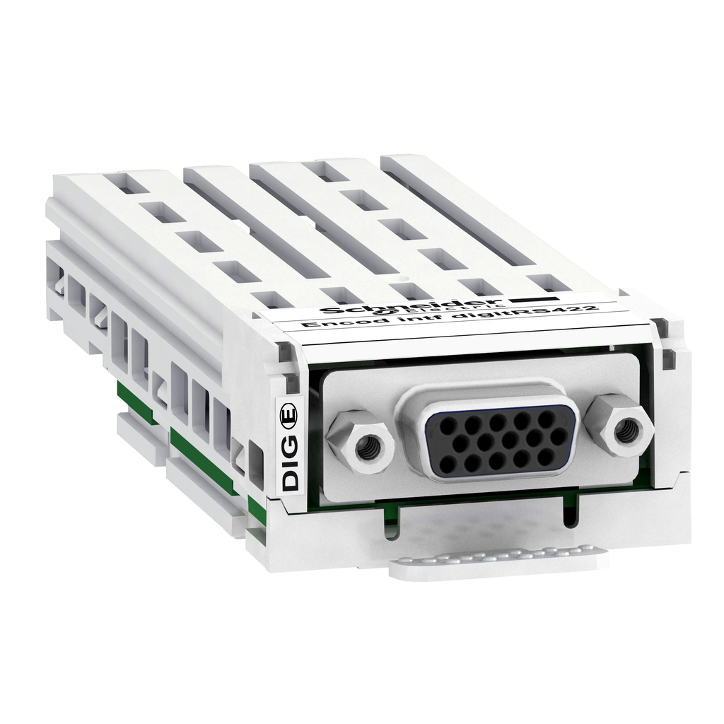 VW3A3420 - digital encoder interface module, Altivar, 5...24V, with RS422 compatible, 1 female high density SUB D15 connector