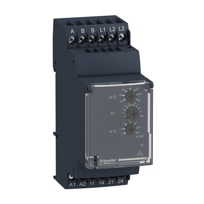 RM35ATW5MW - Harmony, Modular temperature 3-phase control relay, 5 A , 2 NO, 24..240 V AC/DC