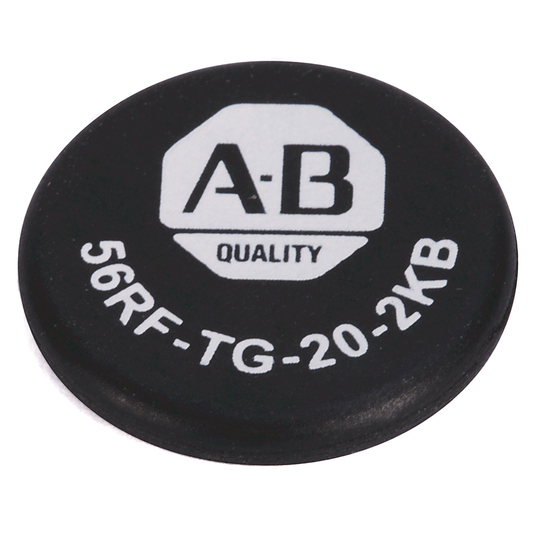 56RF-TG-20-2KB - 56RF, 57RF Identificación por radiofrecuencia (RFID), tamaño de memoria de 2 K bytes, etiqueta de disco, FRAM, 20 mm de diámetro