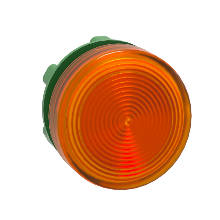 ZB5AV053S - Head for pilot light, Harmony XB5, orange, 22mm, with grooved lens, universal LED