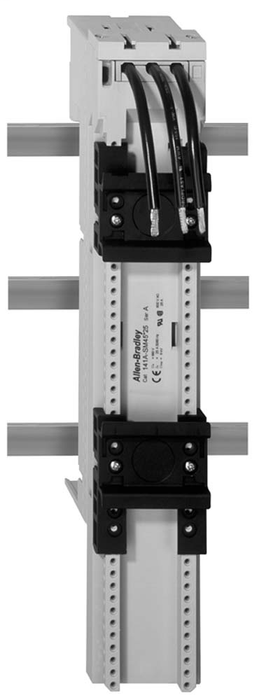 141A MCS Mounting System Adapter Modules, MCS Iso Busbar Module, 54mm x 260mm, 25 Amp, 1 MCS Specific Top Hat Rail + 1 Standard Top Hat Rail