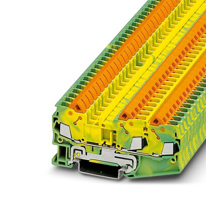 3206474 - QTC 2,5-TWIN-PE - Bloque de terminales modular de tierra