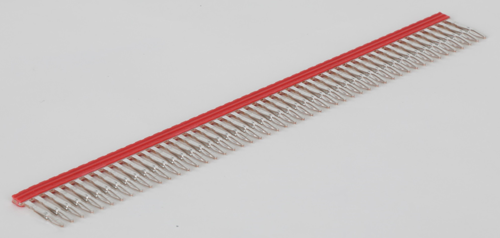 1492-CJP2-3-RE - 1492 Terminal Block Accessories Center Jumper, 2 mm Center to Center, 3 Pole, Red