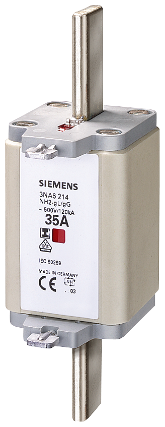 3NA6254 - FUSIBLE, LV HRC, 355 A, 500 V CA, TAMAÑO 2