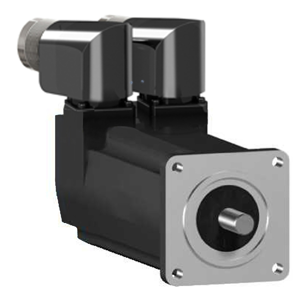 SH30551P12F2000 - Servomotor SH3 055 0,42 Nm, llave, multimotor, freno, conexión 90°, IP54/IP65, 9k RPM
