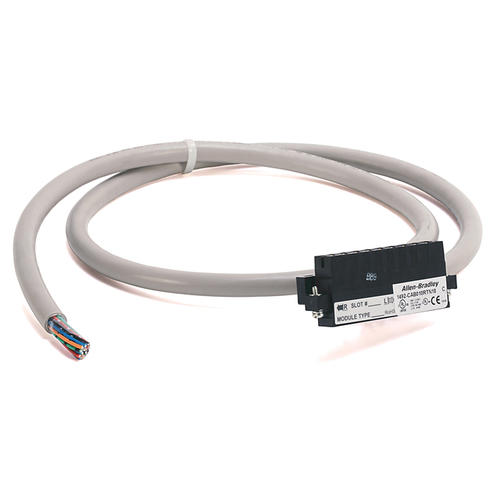 1492-CAB025RTN18 - 1492-CAB* - Digital Cable, Cable Type RTN18: I/O Module Ready Cable for 1769 Digital I/O Modules (18 conductors connected to RTB), 2.5 meter (8.2 feet)