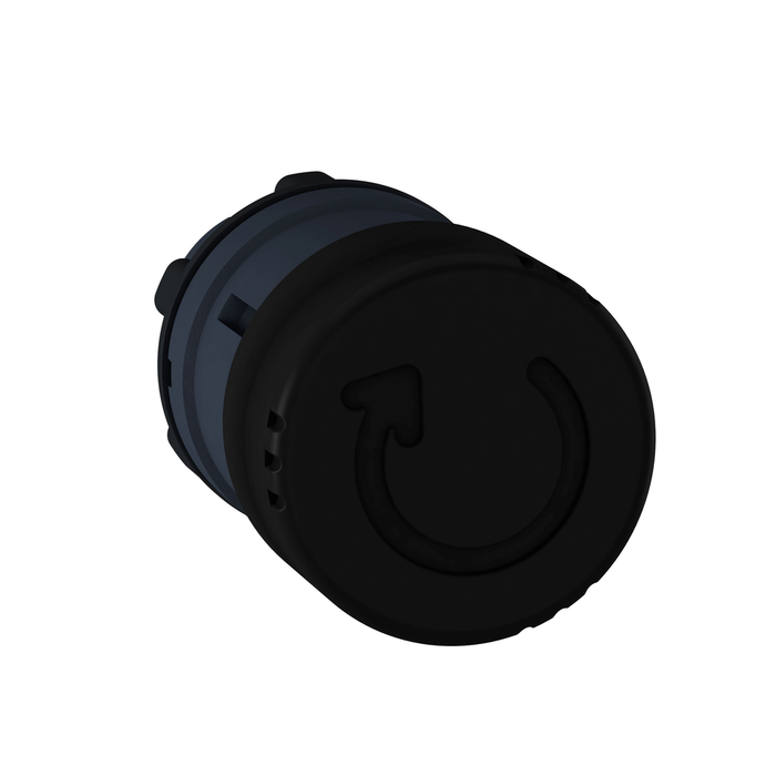 ZB5AS42 - Mushroom push button head 30mm, Harmony XB5, plastic, black, 22mm, latching turn realease