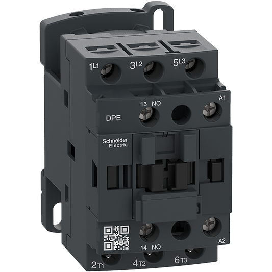 DPE12G7 - IEC contactor,Easy TeSys DPE,nonreversing,12A,3P,5HP at 480V AC,120V 50/60Hz coil