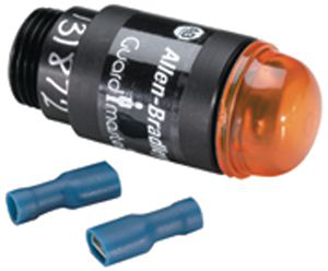 440A-A17124 - Indicator, M20 Conduit Pilot Light-Amber Lens Bayonet Style Insert. Use LED Bulb (Sold Separately)