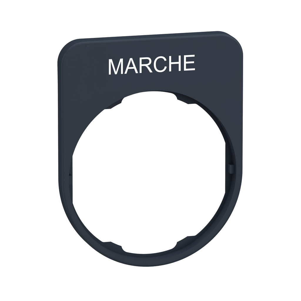 ZBYFP2103 - Placa de leyenda con marca de marcha para empotrar