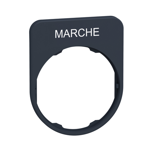 ZBYFP2103 - Placa de leyenda con marca de marcha para empotrar