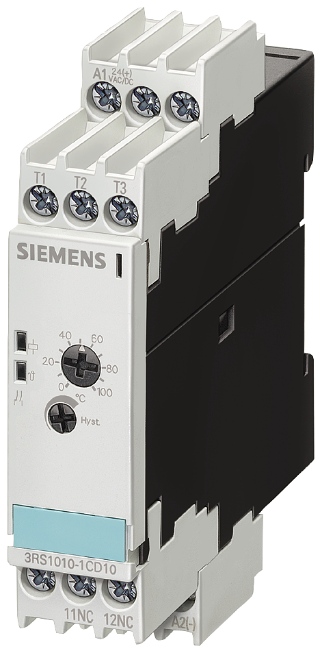3RS1101-1CK20 - Rel. de monitorización de temperatura, KT/C, 0-200, 120 V CA, SC