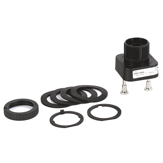 800H-SRA00XX - 30,5 mm, tipo 4/4X/13, contacto mom., PB-Ilum., sin color, carcasa exterior con protección, sin contactos