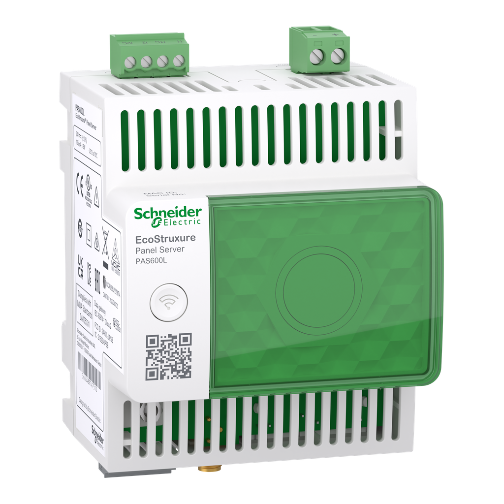 EcoStruxure Panel Server: concentrador inalámbrico universal Modbus de 24 VCC