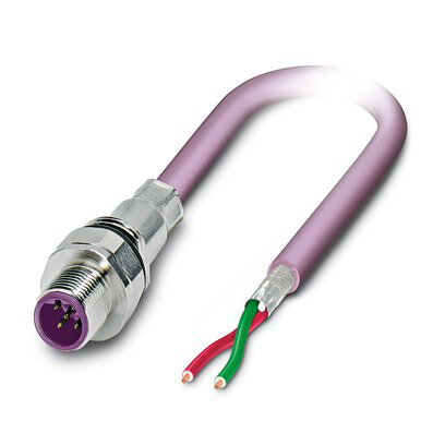 1525571 - SACCEC-M12MSB-2CON-M16/5,0-910 - Conector de dispositivo de montaje frontal