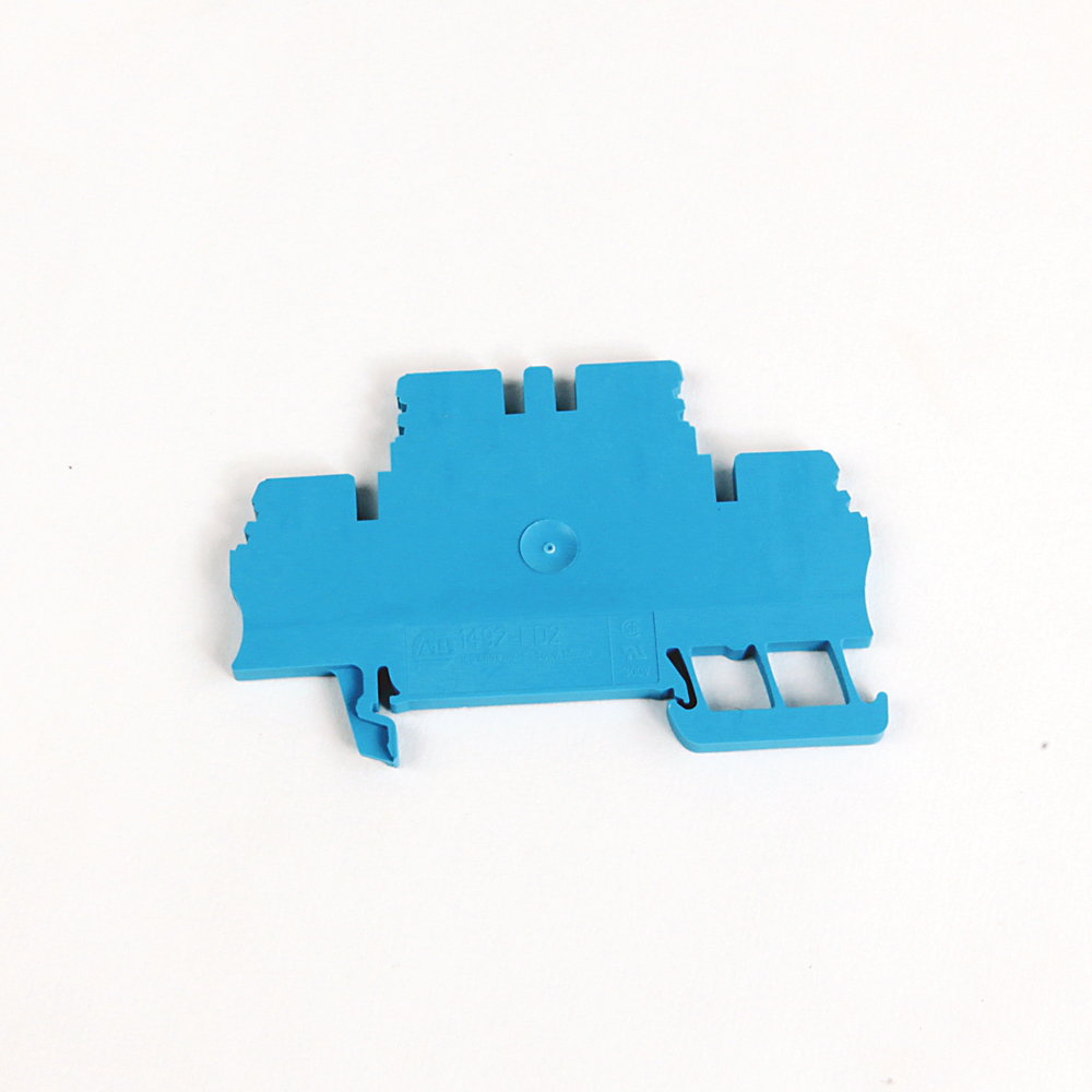 1492-LD2-W - Bloque de terminales con abrazadera de resorte, bloque de paso de dos circuitos, 1,5 mm (calibre 22-16 AWG), paso estándar, blanco