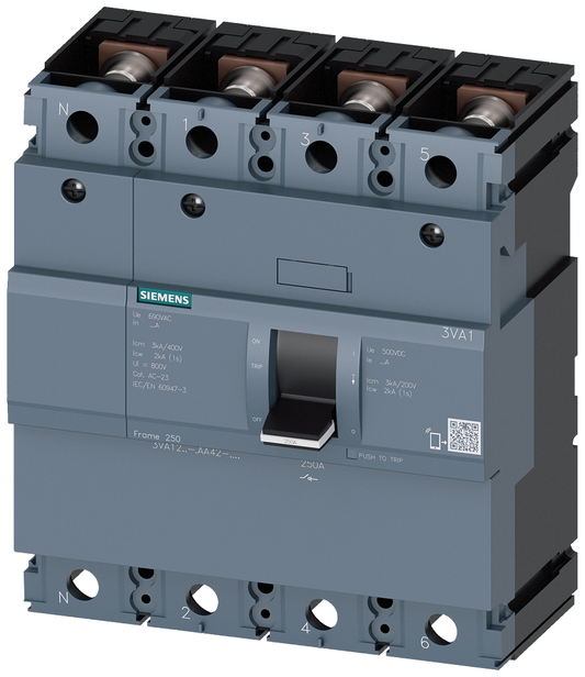 3VA1225-1AA42-0AA0 - MCSW 3VA12 4P 250A NUT