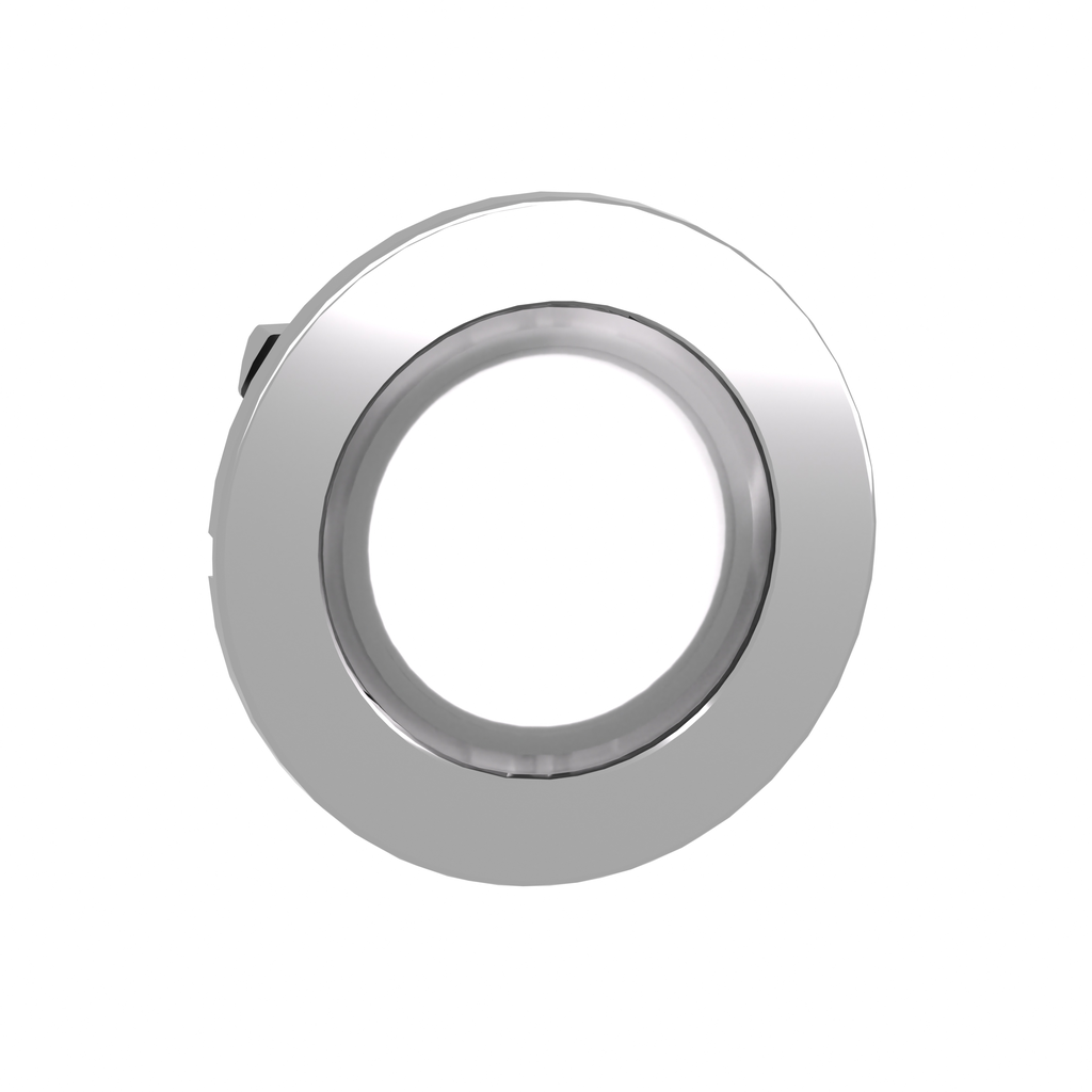 Cabezal para pulsador iluminado, Harmony XB4, metal, blanco, empotrable, 30 mm, LED universal, sin rotular