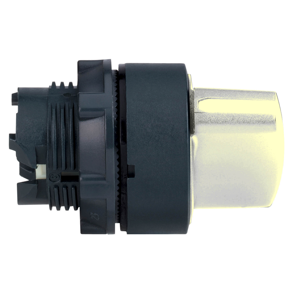 ZB5AD301 - Cabezal para selector, Harmony XB5, XB4, blanco Ø22 mm 3 posiciones de reposo