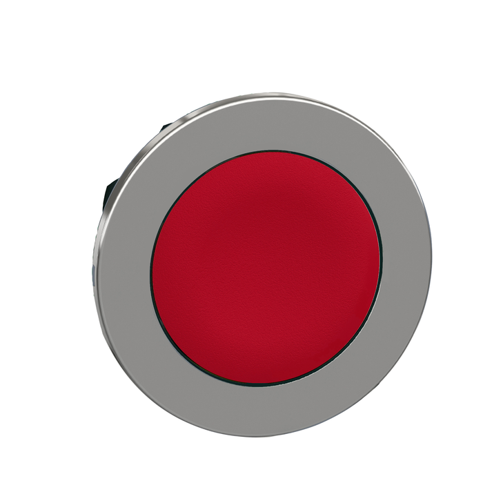 ZB4FH04 - Head for non illuminated push button, Harmony XB4, flush mounted red flush caps pushbutton push