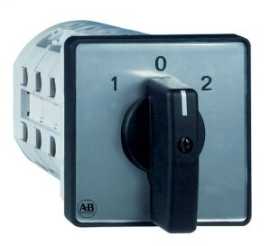 194L-E25-2251 - IEC Control and Load Switch, Changeover 1-2 45°, 25 Amp, 1 Pole, Available as Custom Order, Front / Door