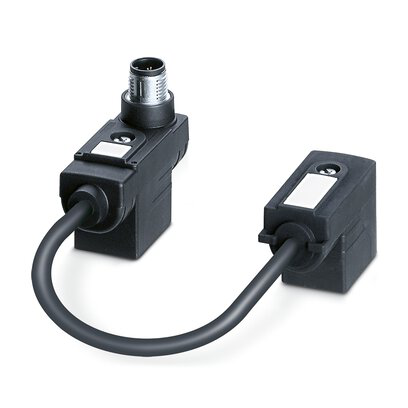 1458486 - SAC-MS/0,2-116/2XBI-1L-Z SCO - Adaptador de conector de válvula doble
