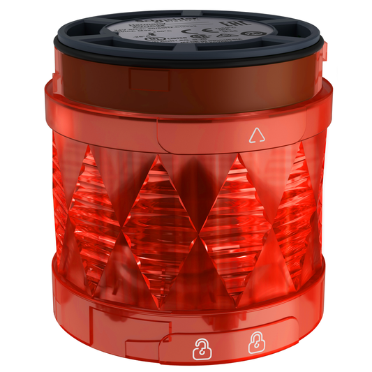 XVUC44 - Harmony XVU, Illuminated LED unit for modular tower lights, red, Ø60, blinking, IP65, 24 V AC/DC