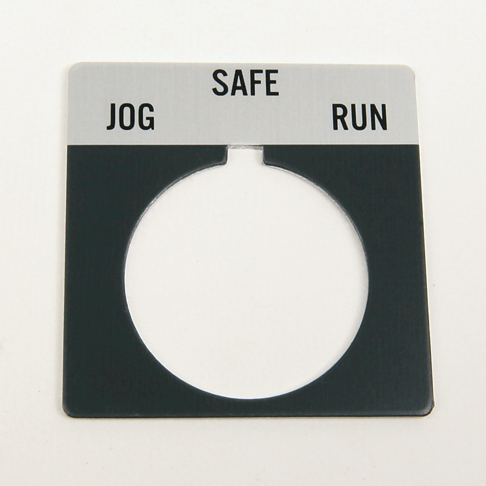 800T-X520 - 800T Legend Plate,StandardJOG RUN, Package Quantity 1, Gray