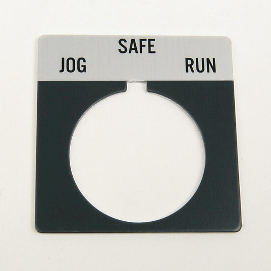 800T-X520 - 800T Legend Plate,StandardJOG RUN, Package Quantity 1, Gray